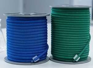 MIL-C-43307 3/32, 1/8, 5/32, 3/16, 7/32, 1/4, 5/16, 3/8 Tresse corde sandow élastique
